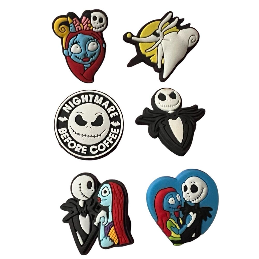 Nightmare Before Christmas Sally and Jack Shoe Charms